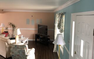 popcorn ceilings removal & Pastel interior paint by professional house painters in Toms River, NJ